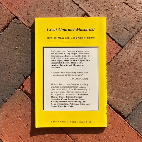 1990 Gourmet Mustards Culinary Arts Ltd. Gift Basket Book Condiment Moutarde - Picture 9 of 9